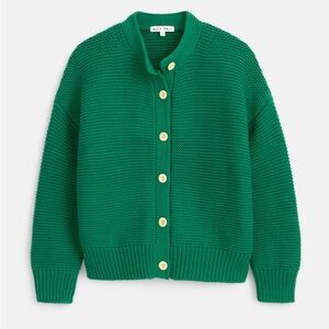 ALEX MILL Nico Sweater Cardigan - Verdant Green - M